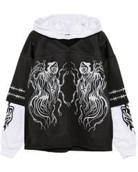 Warren Lotas - Graphic-Print Hoodie - Lyst