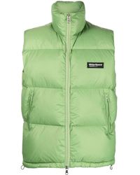 White/space - Logo-Patch Quilted Gilet - Lyst
