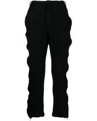 COMME DES GARÇON BLACK - Zipper-Trim Trousers - Lyst