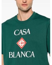 CASABLANCA - Logo-Print T-Shirt - Lyst