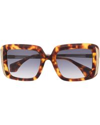Vivienne Westwood - Tortoiseshell Square-frame Sunglasses - Lyst