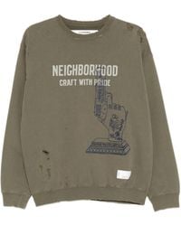 Neighborhood - Distressed Graphic-Print Sweater - Lyst