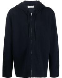 Lanvin - Logo-Embroidered Knit Wool-Blend Hoodie - Lyst