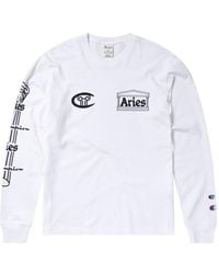 Champion - X Aries Logo-Print Sweatshirt - Lyst