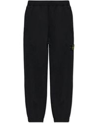 Stone Island - 6200002 Organic Cotton Fleece Sweat Trousers - Lyst