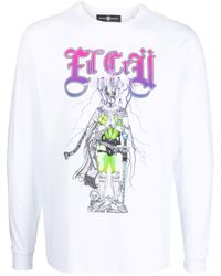 Edward Crutchley - Graphic-Print Cotton T-Shirt - Lyst