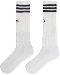 Y-3 - Striped Socks - Lyst