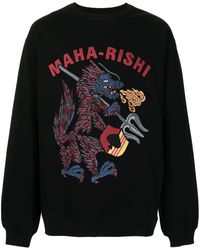 Maharishi Logo-print Sweatshirt - Black