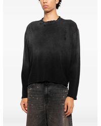 MOOJI MOOJI - Waffle-Knit Distressed Sweater - Lyst