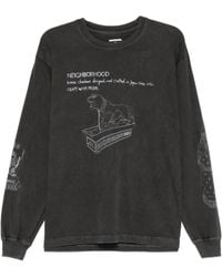 Neighborhood - Graphic-Print Long-Sleeve T-Shirt - Lyst