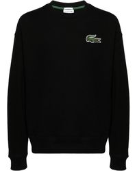 Lacoste - Crocodile Badge Cotton Sweatshirt - Lyst
