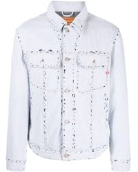 DIESEL - D-Barcy Ripped Denim Jacket - Lyst