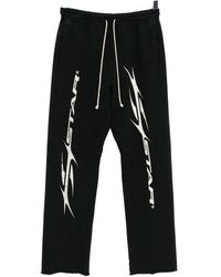 HELLSTAR - Graphic-Print Cotton Trackpants - Lyst
