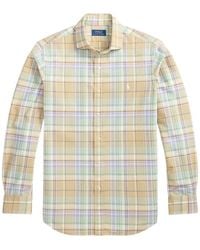Polo Ralph Lauren - Plaid-Check Embroidered-Logo Shirt - Lyst