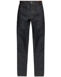 Lanvin - Straight-Leg Denim Pants - Lyst