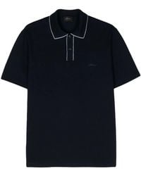 Brioni - Logo-Embroidered Cotton Polo Shirt - Lyst
