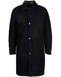 Brioni - Single-Breasted Leather Coat - Lyst