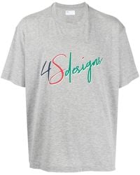 4SDESIGNS - Logo-Print Short-Sleeve T-Shirt - Lyst