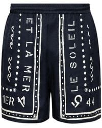 Balmain - Bermuda Shorts With Club Print - Lyst