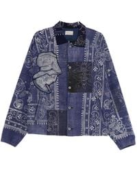 Kafeneo by TBF - Patch-Work Shirt Jacket - Lyst