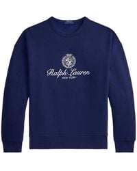 Polo Ralph Lauren - Relaxed Fit Crewneck Sweatshirt With Historic 1986 Graphic - Lyst