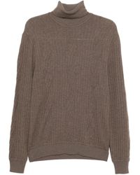 Brioni - Cable-Knit Crewneck Sweater - Lyst