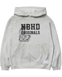 Neighborhood - Distressed Graphic-Print Hoodie - Lyst