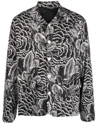 4SDESIGNS - Floral-print Long-sleeve Shirt - Lyst