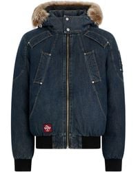 Moose Knuckles - X Evisu Textured-trim Hooded Jacket - Lyst