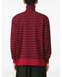 Ami Paris - Sailor Striped Wool And Silk Turtleneck Sweater - Lyst