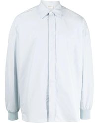 Alexander McQueen - Ribbed-cuff Silk-blend Shirt - Lyst