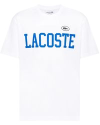 Lacoste - Logo-Print Cotton T-Shirt - Lyst