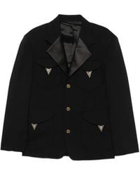 Versace - Stretch Wool Blazer - Lyst