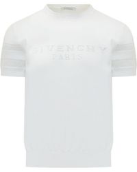 Givenchy - Mesh Panel Sweater - Lyst