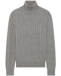 Lardini - Cable-Knit Roll-Neck Sweater - Lyst