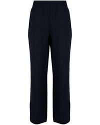 Lanvin - Straight-leg Wool-blend Track Pants - Lyst