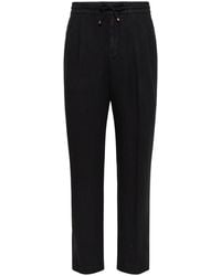 Brunello Cucinelli - Linen Trousers - Lyst