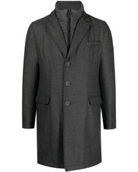 Herno - Hybrid High-Neck Single-Breasted Coat - Lyst