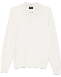 Brioni - Trama-Weave Polo Shirt - Lyst
