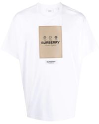 Burberry Classic Horse Tshirt Men Women Paris Tee Unisex Black White Shirt  USA Size T-Shirt S-3XL from GuGa