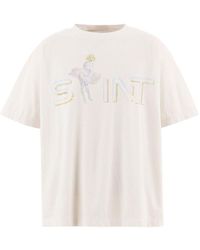 SAINT Mxxxxxx - Graphic-Print Cotton T-Shirt - Lyst