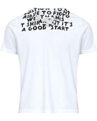 MM6 by Maison Margiela - Printed Cotton T-Shirt - Lyst