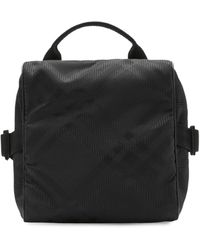 Burberry - Check-Pattern Zipped Messenger Bag - Lyst