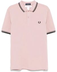 Comme des Garçons - Rose Polo Shirt With Slogan Print - Lyst