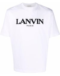 Lanvin Embroidered Regular T-shirt - White