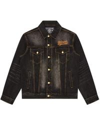 BBCICECREAM - Script Cord Collar Embroidered Denim Jacket - Lyst