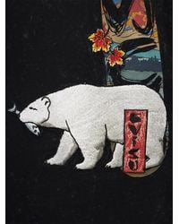 Moose Knuckles - X Evisu Embroidered-Detail T-Shirt - Lyst