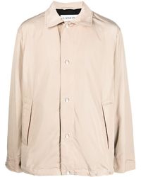 Lanvin - Logo-Embroidered Shirt Jacket - Lyst