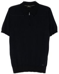 Brioni - Zip-Fastening Short-Sleeve Polo Shirt - Lyst