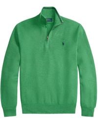 Polo Ralph Lauren - Quarter-Zip Cotton Sweater - Lyst